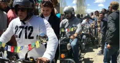 लद्दाख में मोटरसाइकिल चलाते नजर आए सलमान खान, बैकसीट पर बैठी थी ये हीरोइन
